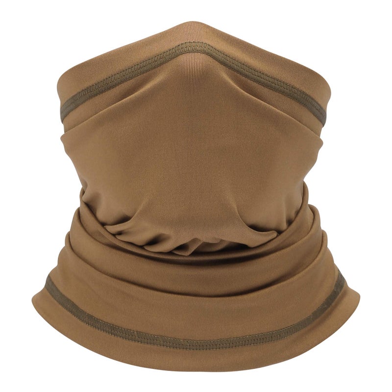 Atneato UV Protection Cooling Neck Gaiter Face Mask Scarf for Men - Windproof Neck Cover Bandana Neck Warmer Mask (Sand) - Image 1
